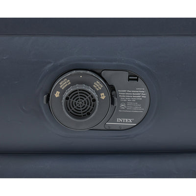 Intex Dura Beam Plus Deluxe Airbed, Air Mattress w/Built In Pump, King (2 Pack)