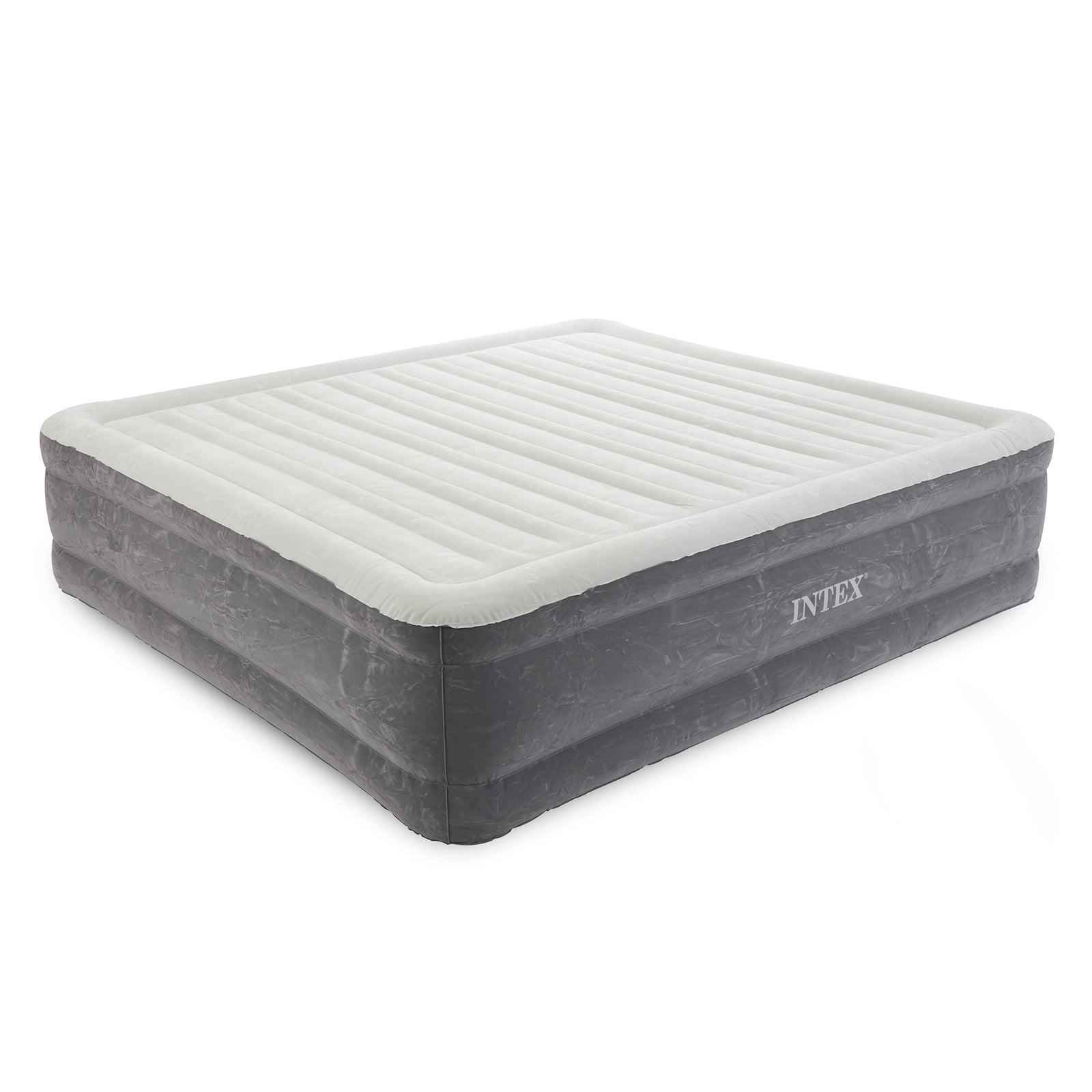 Intex 18" Inflatable Elevated Air Mattress Bed w/Built In Pump, King (2 Pack) - VMInnovations