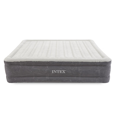 Intex 18" Inflatable Elevated Air Mattress Bed w/Built In Pump, King (2 Pack) - VMInnovations