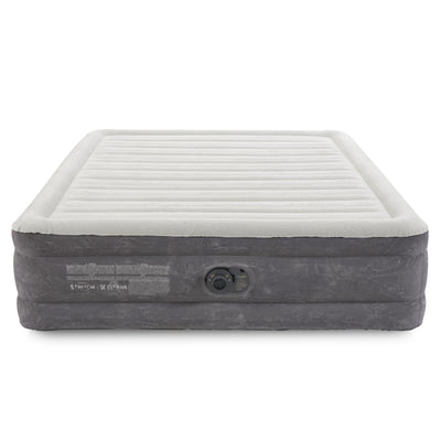 Intex 18" Inflatable Elevated Air Mattress Bed w/Built In Pump, King (2 Pack) - VMInnovations