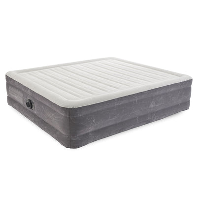 Intex 18" Inflatable Elevated Air Mattress Bed w/Built In Pump, King (2 Pack) - VMInnovations