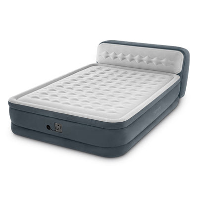 Intex Dura Beam Ultra Plush Headboard Airbed w/Built In Pump, Queen (2 Pack) - VMInnovations