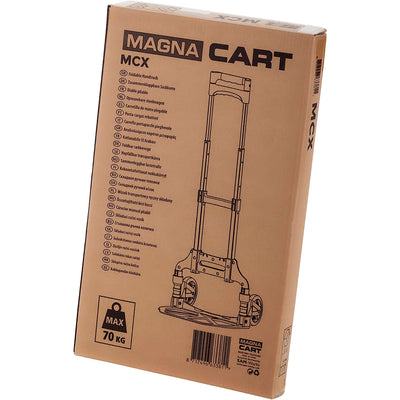 Magna Cart Personal MCI Folding Hand Truck with Rubber Wheels, Black (3 Pack) - VMInnovations