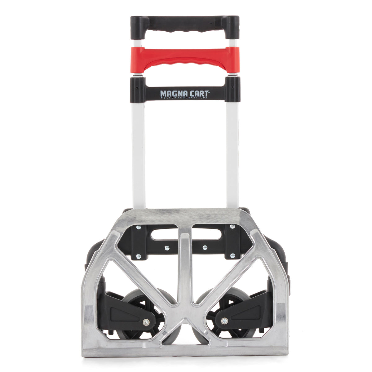 Magna Cart Personal MCI Folding Hand Truck with Rubber Wheels, Black (5 Pack)