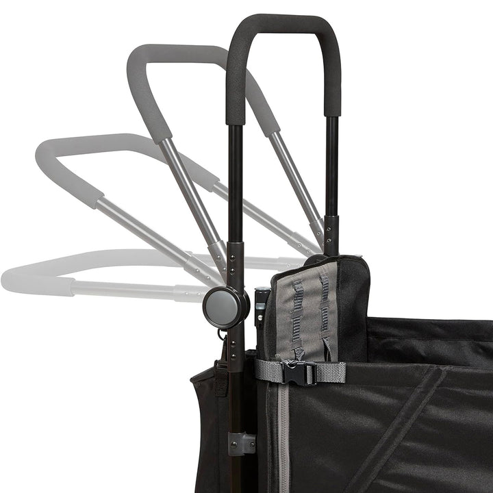 Radio Flyer Collapsible Stroll ‘N Wagon with Protective Cover, Black (Open Box) - VMInnovations