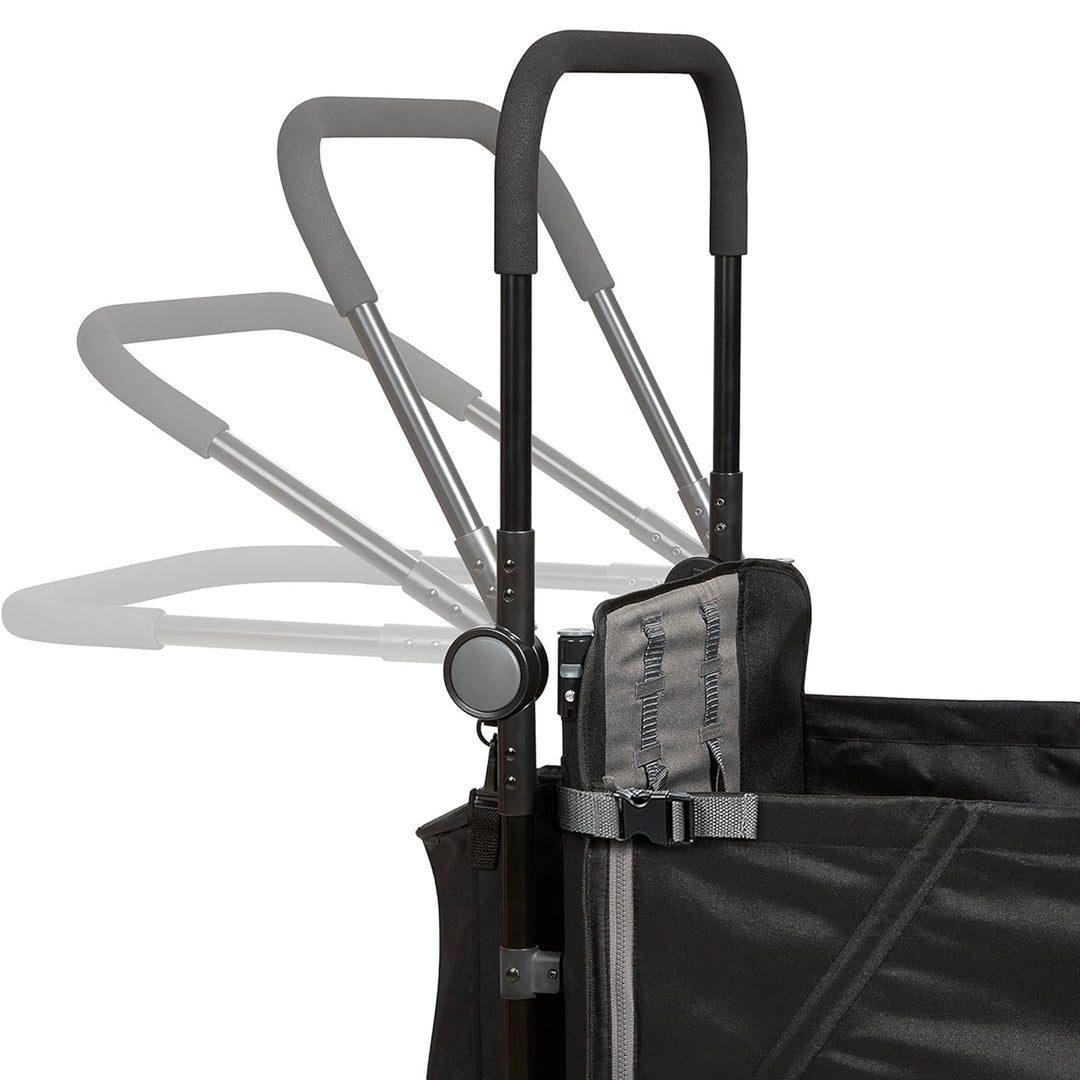 Radio Flyer Collapsible Stroll ‘N Wagon with Protective Cover, Black (Open Box)