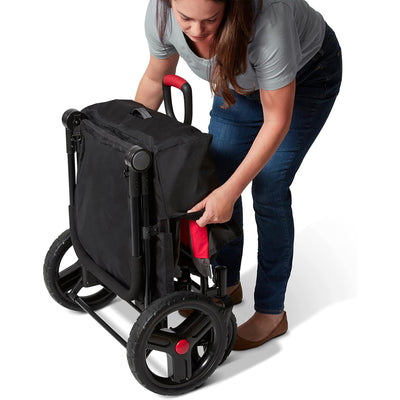 Radio Flyer Collapsible Trav’ler Stroll ‘N Wagon w/Protective Cover, Black(Used) - VMInnovations