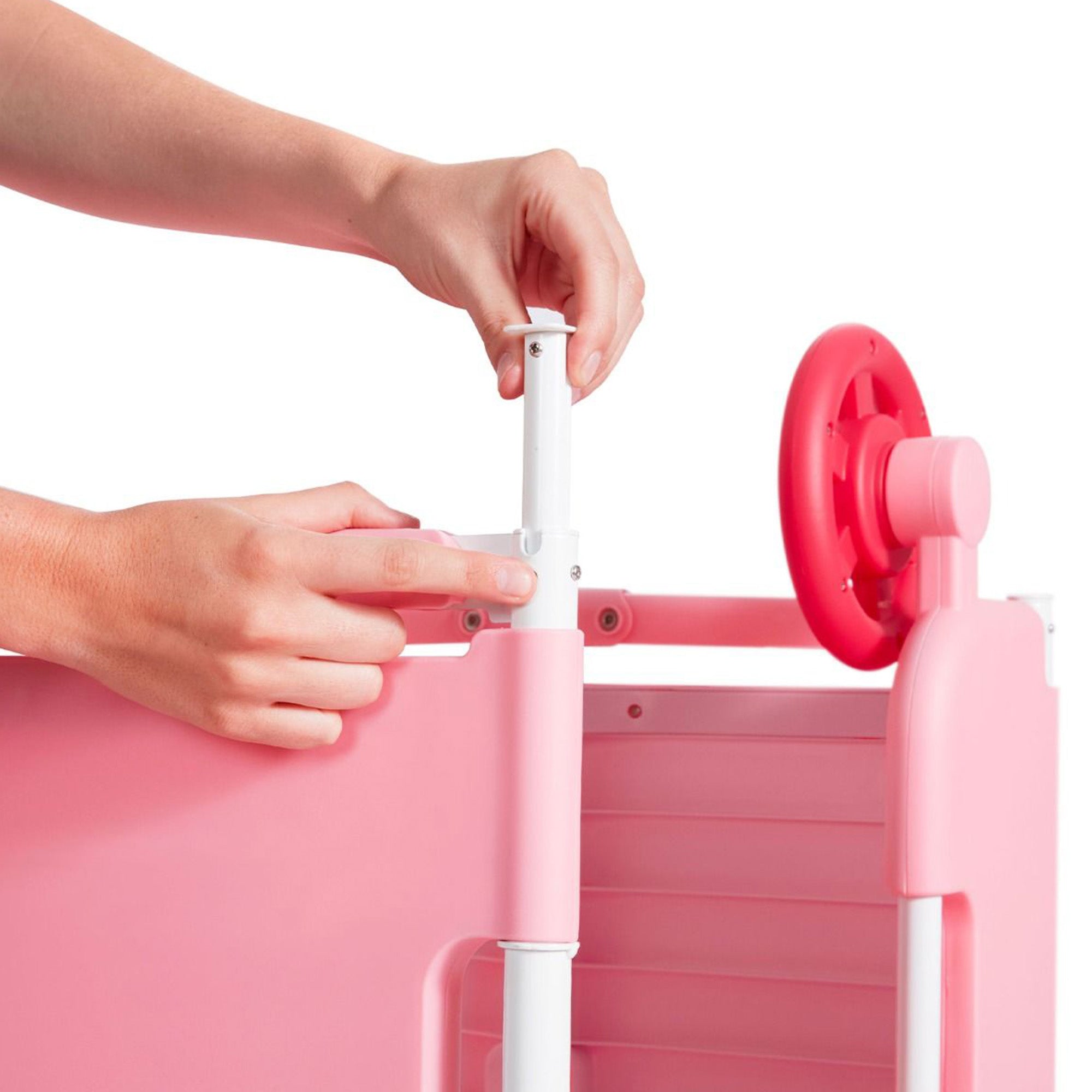 Radio Flyer Play & Fold Away Princess Castle Toy Slide Playhouse, Pink(Open Box)