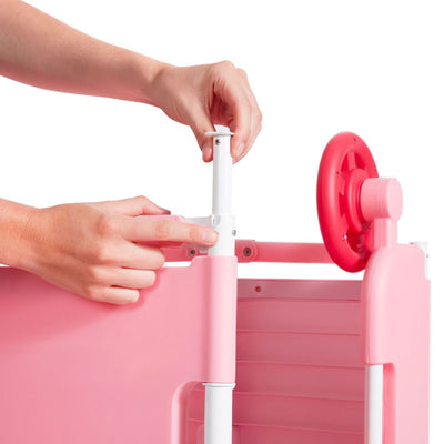 Radio Flyer Play & Fold Away Princess Castle Toy Slide Playhouse, Pink(Open Box)