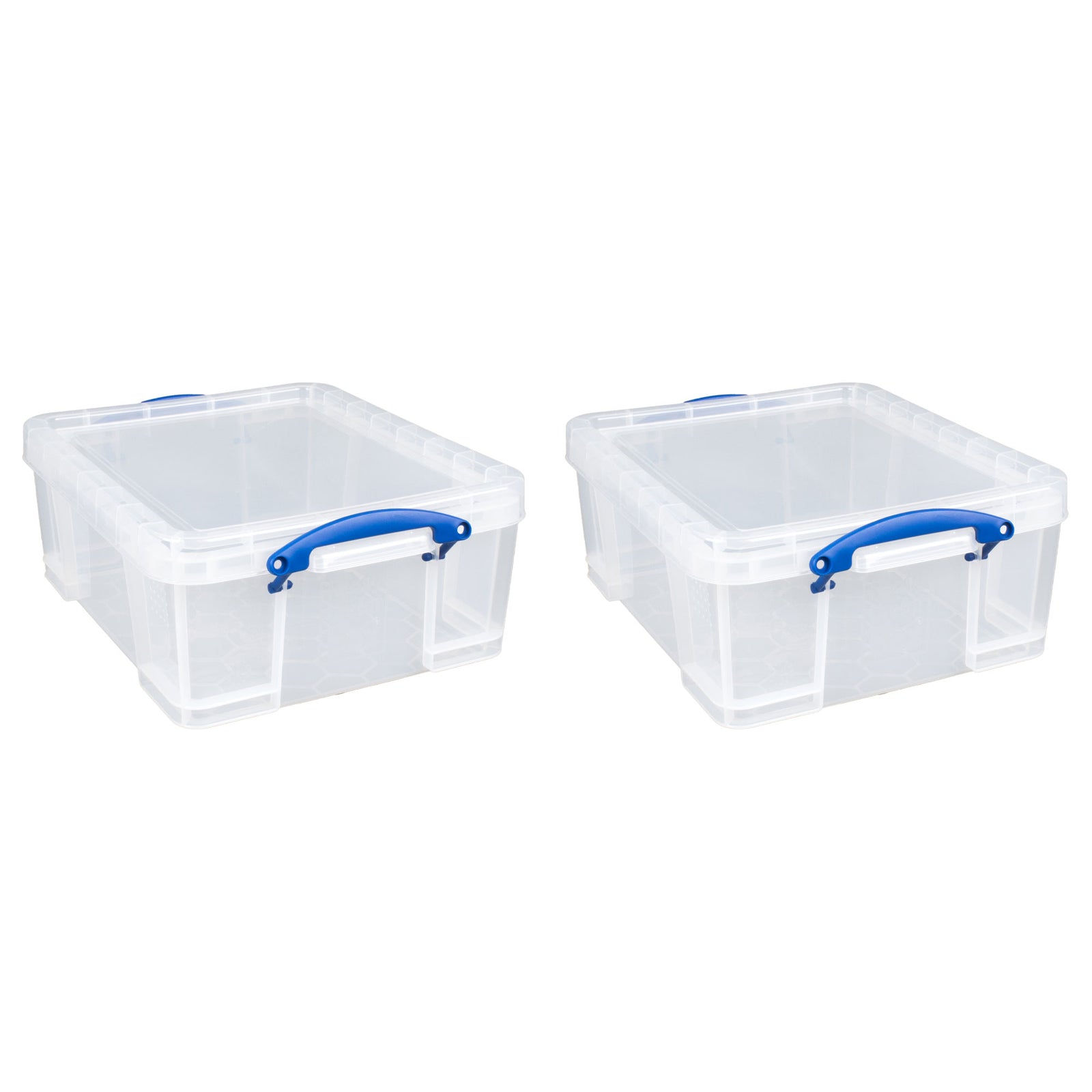 Really Useful Box 17L Storage Container with Lid and Clip Lock Handles, (2 Pack) - VMInnovations