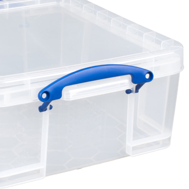 Really Useful Box 17L Storage Container with Lid and Clip Lock Handles, (2 Pack)