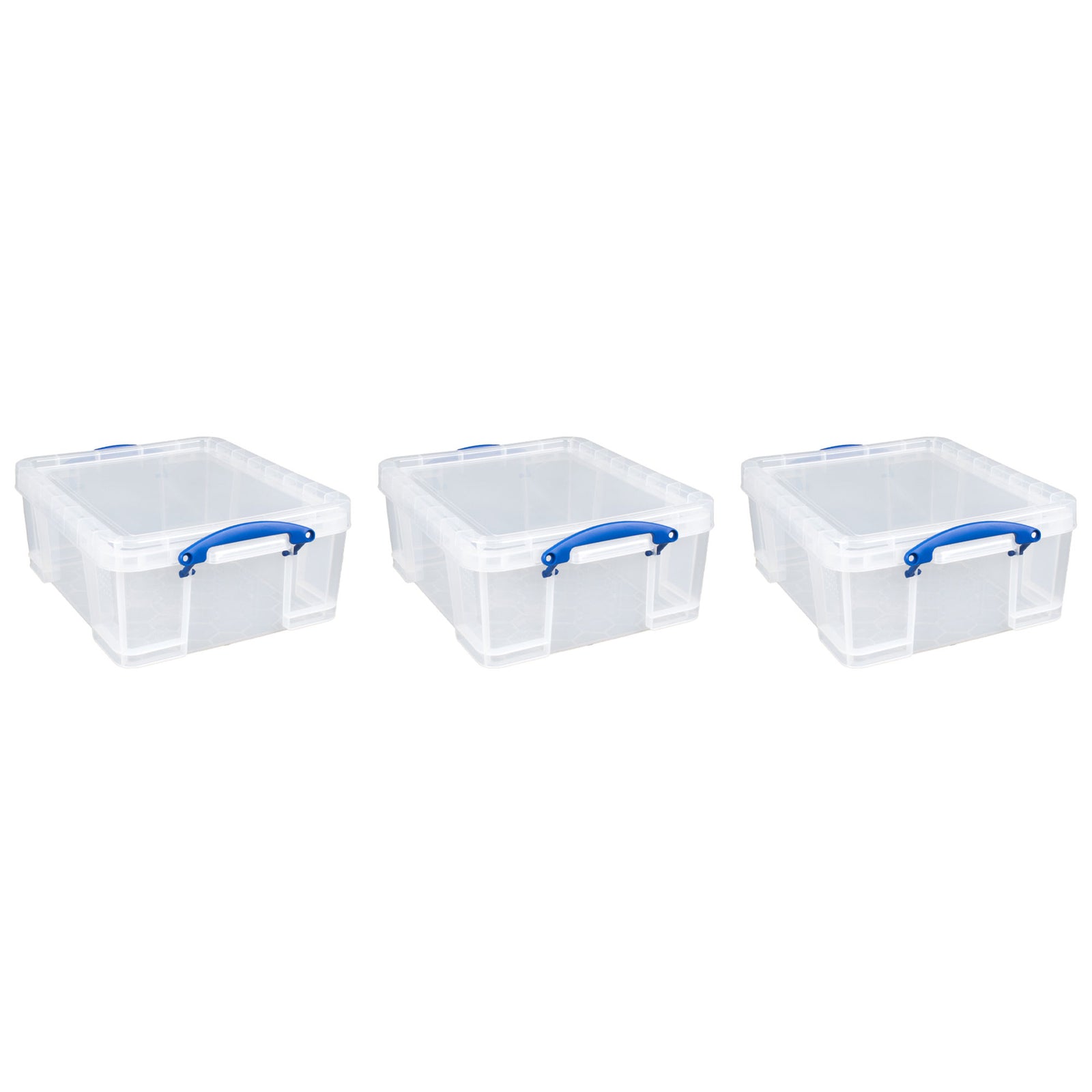 Really Useful Box 17L Storage Container with Lid and Clip Lock Handles, (3 Pack) - VMInnovations