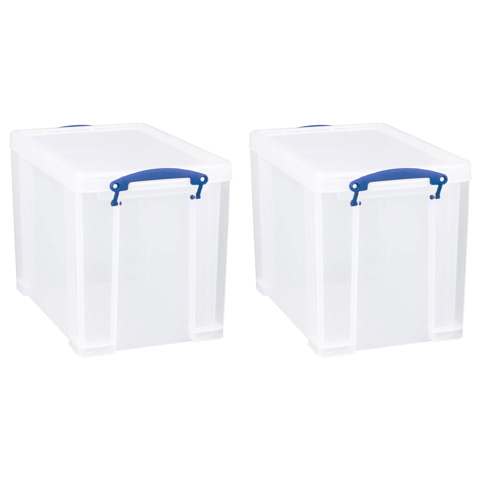 Really Useful Box 19L Storage Container with Lid and Clip Lock Handles, (2 Pack) - VMInnovations