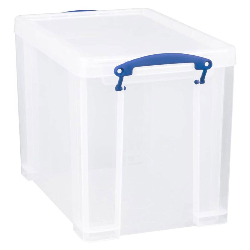 Really Useful Box 19L Storage Container with Lid and Clip Lock Handles, (2 Pack)