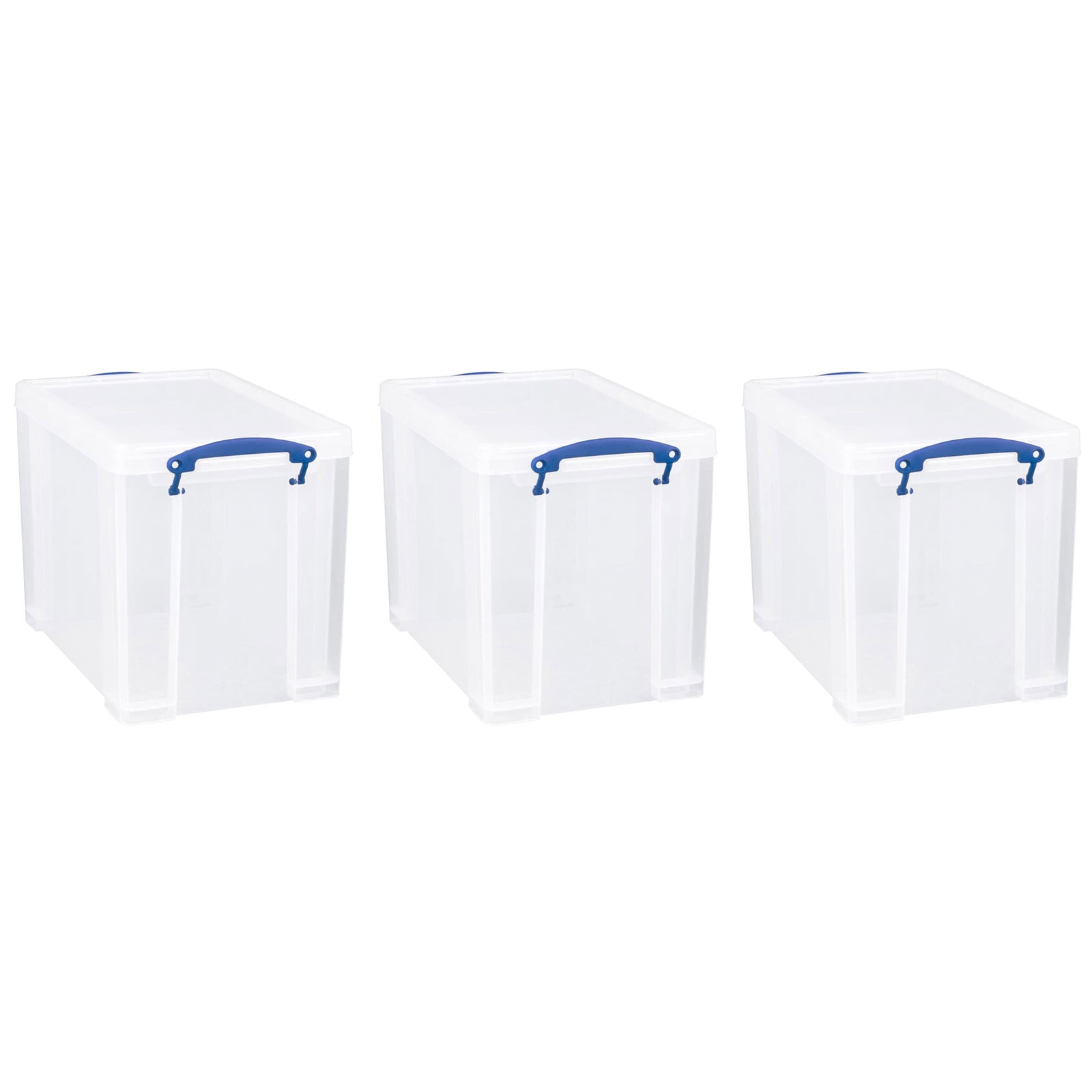 Really Useful Box 19L Storage Container with Lid and Clip Lock Handles, (3 Pack) - VMInnovations