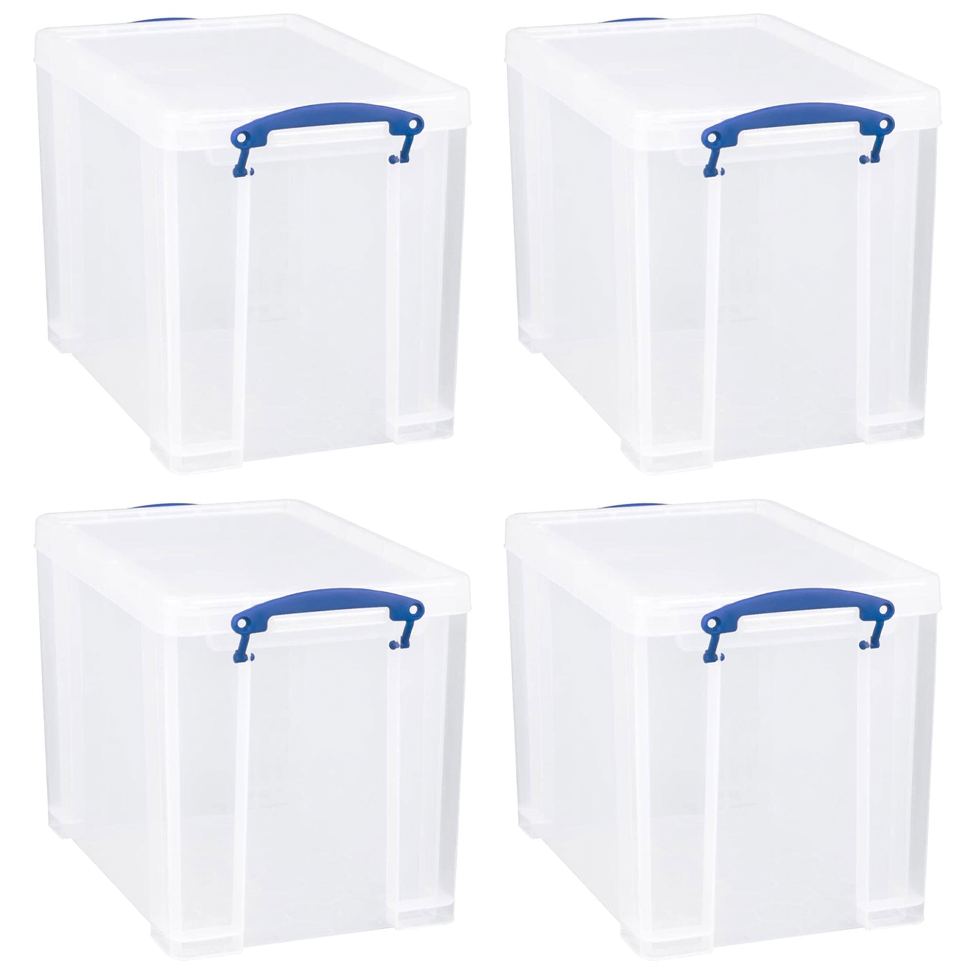 Really Useful Box 19L Storage Container with Lid and Clip Lock Handles ...