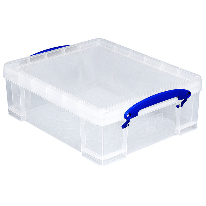Really Useful Box Plastic Storage Container w/ Clip Lock Handle 4 pk (Open Box)