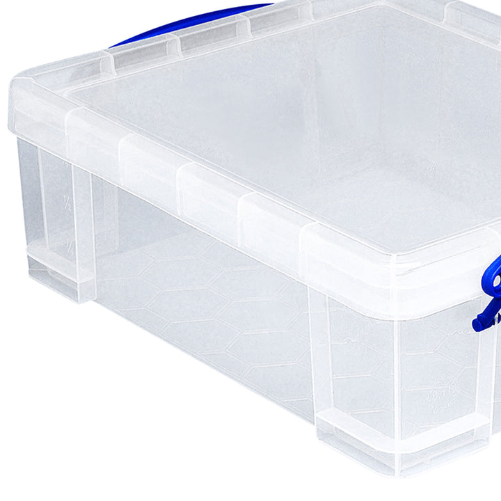 Really Useful Box Plastic Storage Container w/ Clip Lock Handle 4 pk (Open Box)