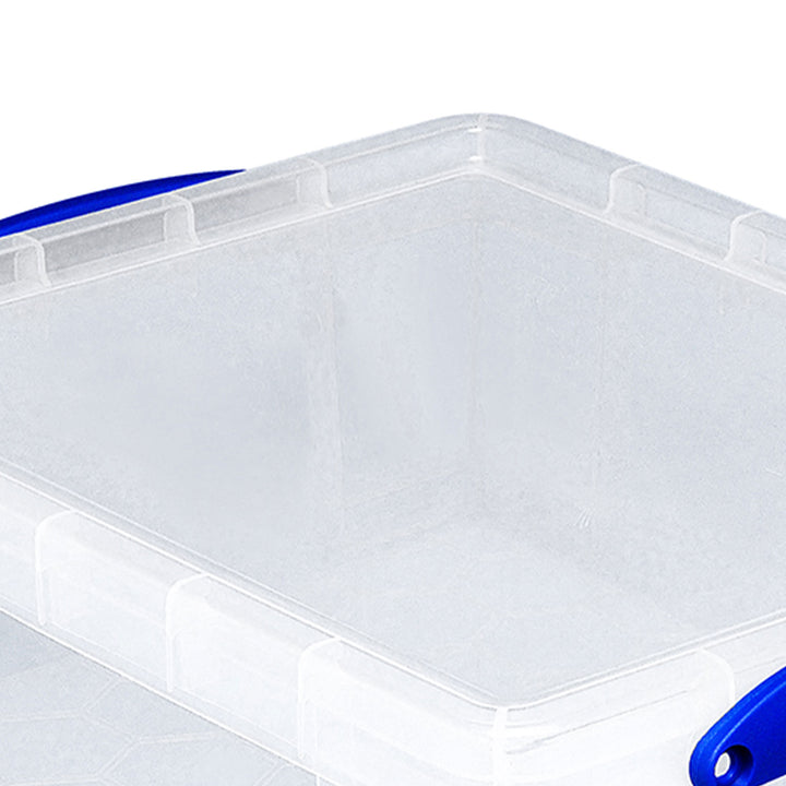 Really Useful Box Plastic Storage Container w/ Clip Lock Handle 4 pk (Open Box)
