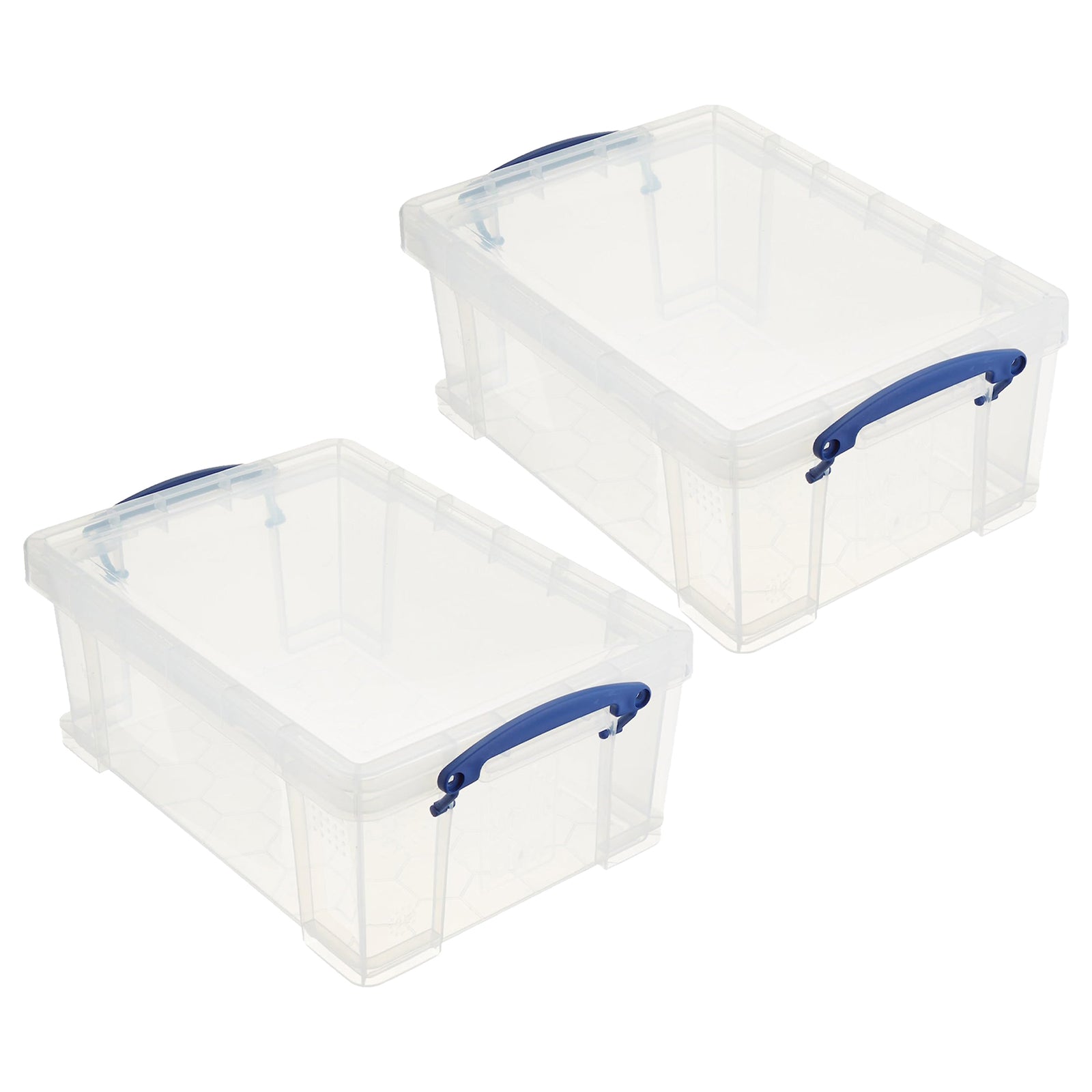 Really Useful Box 9L Storage Container with Snap Lid & Clip Lock Handle (2 Pack) - VMInnovations