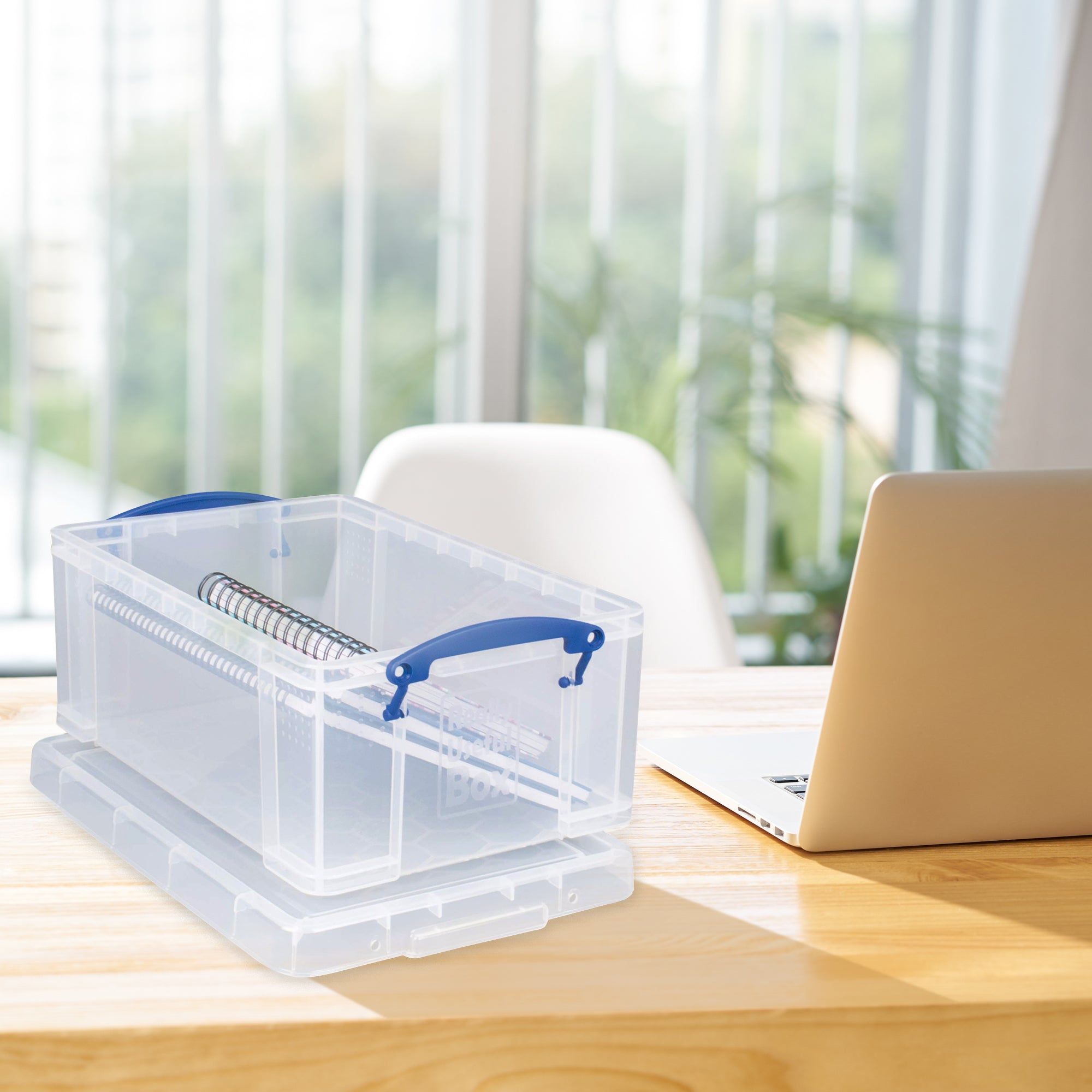 Really Useful Box 9L Storage Container with Snap Lid & Clip Lock Handle (2 Pack) - VMInnovations