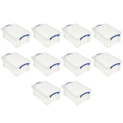 Really Useful Box 9L Storage Container w/ Snap Lid & Clip Lock Handle (10 Pack)