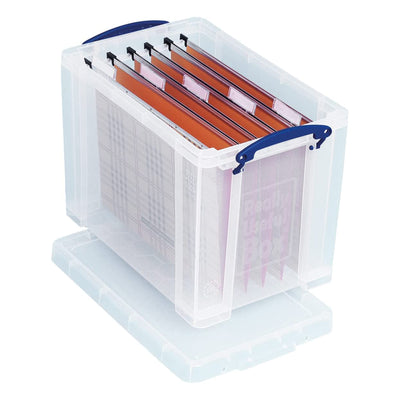 Really Useful Box 19L Storage Container with Lid and Clip Lock Handles (10 Pack)