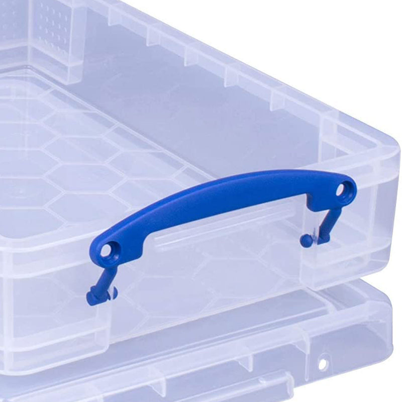 Really Useful Box 4L Storage Container with Lid and Clip Lock Handles, (5 Pack)