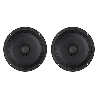 Audiopipe APMB-8SB 250 Watt 8-Inch Low Mid Frequency Car Audio Loudspeaker (2 Pack)