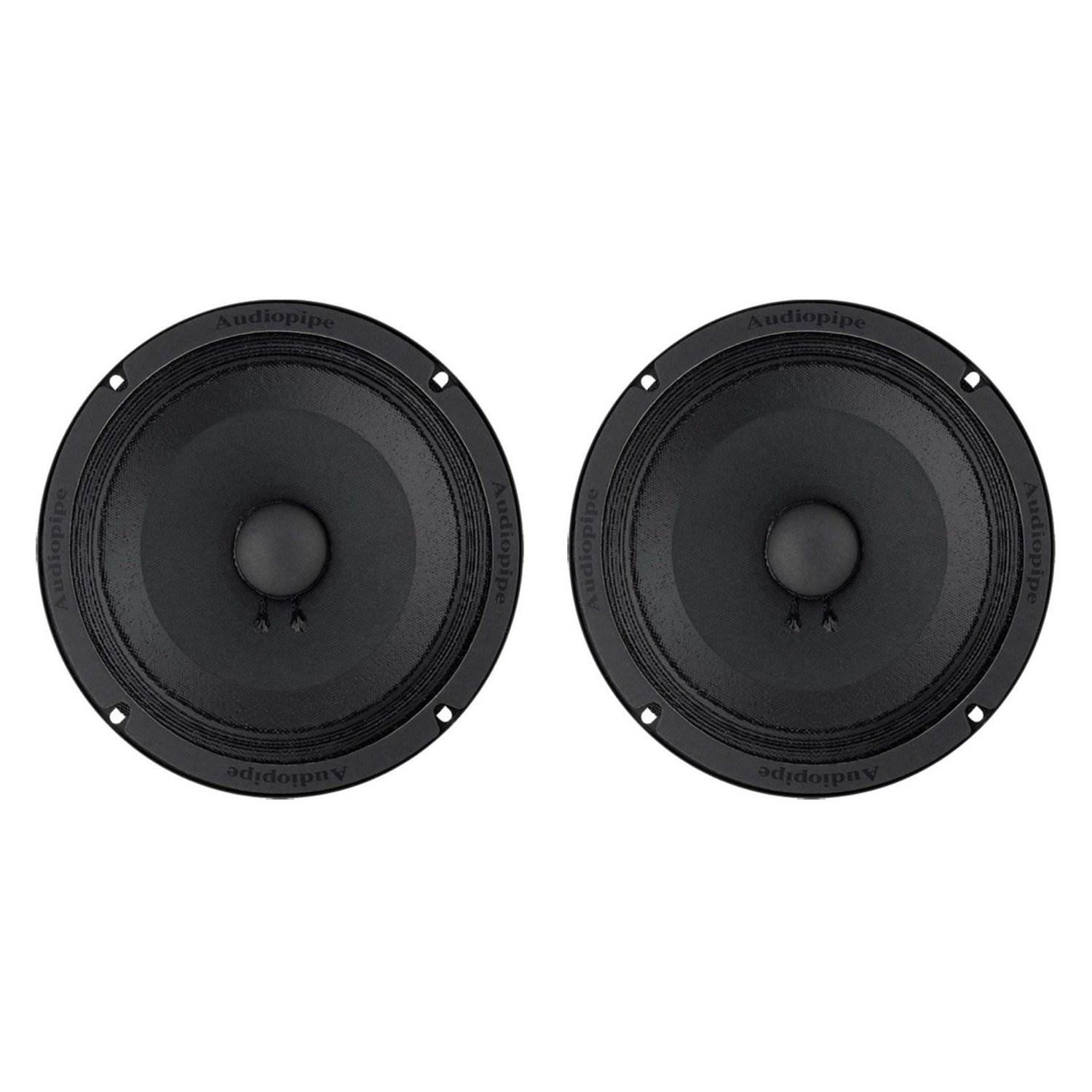 Audiopipe APMB-8SB 250 Watt 8-Inch Low Mid Frequency Car Audio Loudspeaker (2 Pack) - VMInnovations