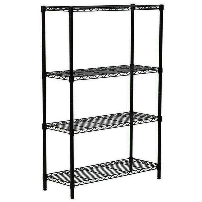 36" x 54" 4-Tier Freestanding Wire Home Shelving Unit, Black (Open Box)