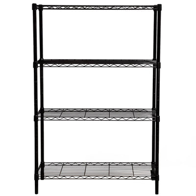 36" x 54" 4-Tier Freestanding Wire Home Shelving Unit, Black (Open Box)