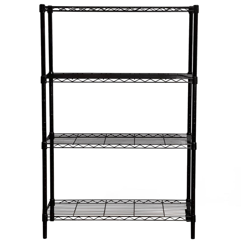 36" x 54" 4-Tier Freestanding Wire Home Shelving Unit, Black (Open Box)