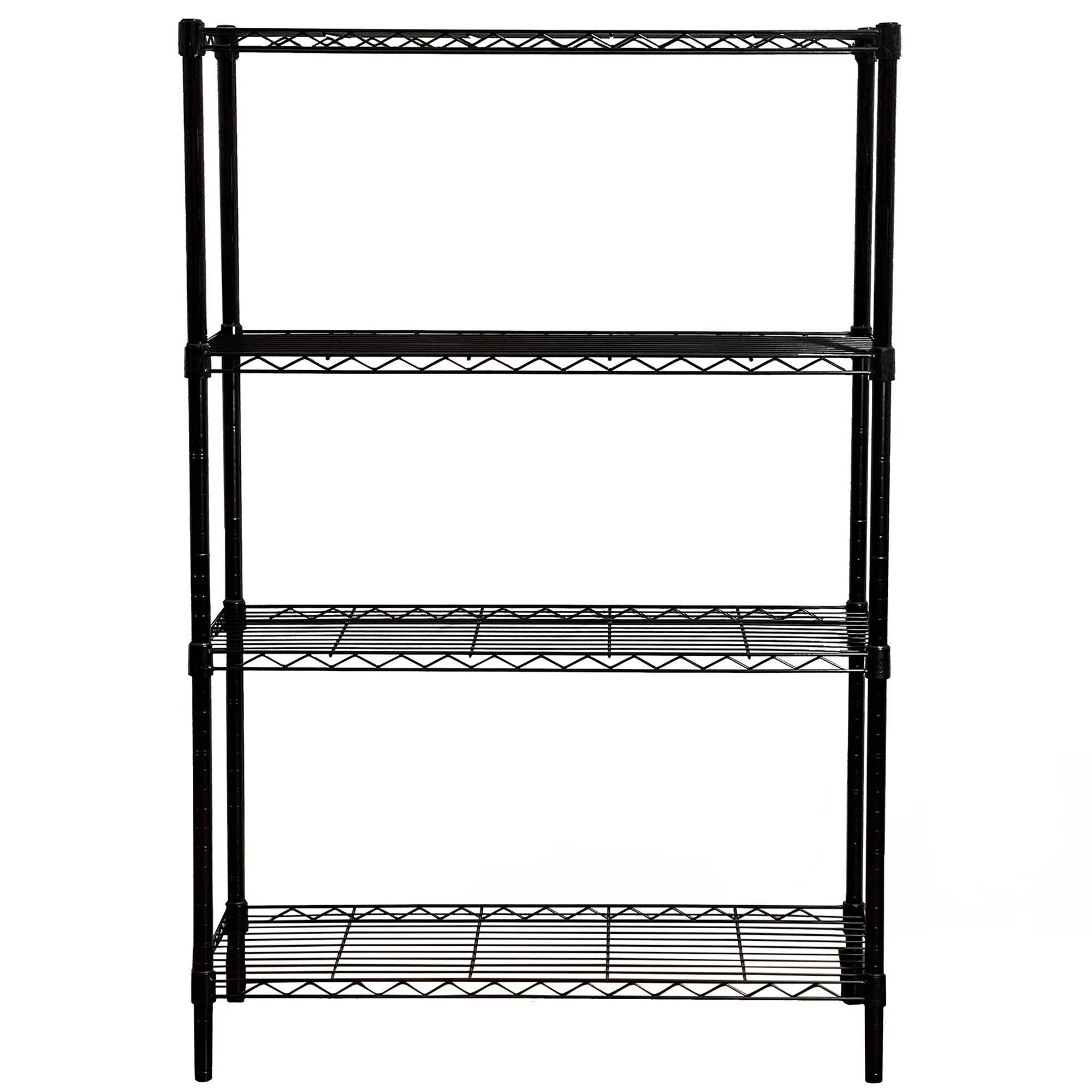 36" x 54" 4-Tier Freestanding Wire Home Shelving Unit, Black (Open Box) - VMInnovations