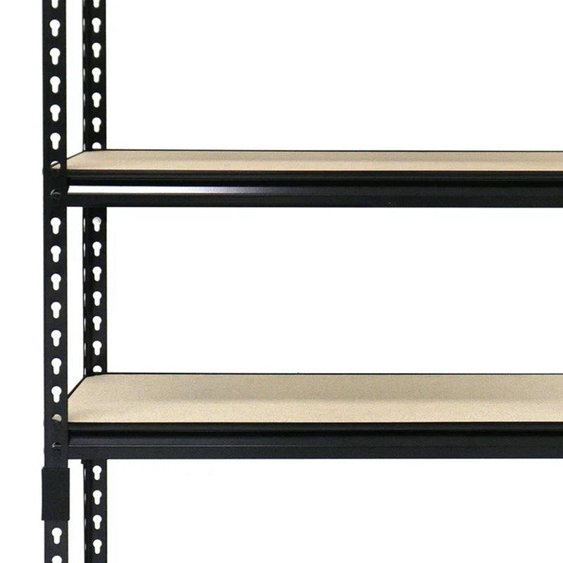 Juggernaut Storage 30" x 60" 5 Shelf Steel Utility Shelving Storage Unit, Black