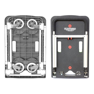 Magna Cart FF 4 Wheel Folding Platform Transport Cart Supports 300 lbs (3 Pack) - VMInnovations