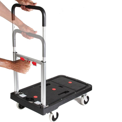 Magna Cart FF 4 Wheel Folding Platform Transport Cart Supports 300 lbs (4 Pack) - VMInnovations