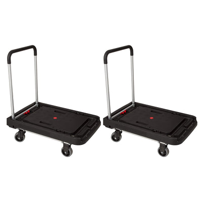 Magna Cart FFXL Folding Platform Transport Cart Dolly, 500lb Capacity (2 Pack) - VMInnovations