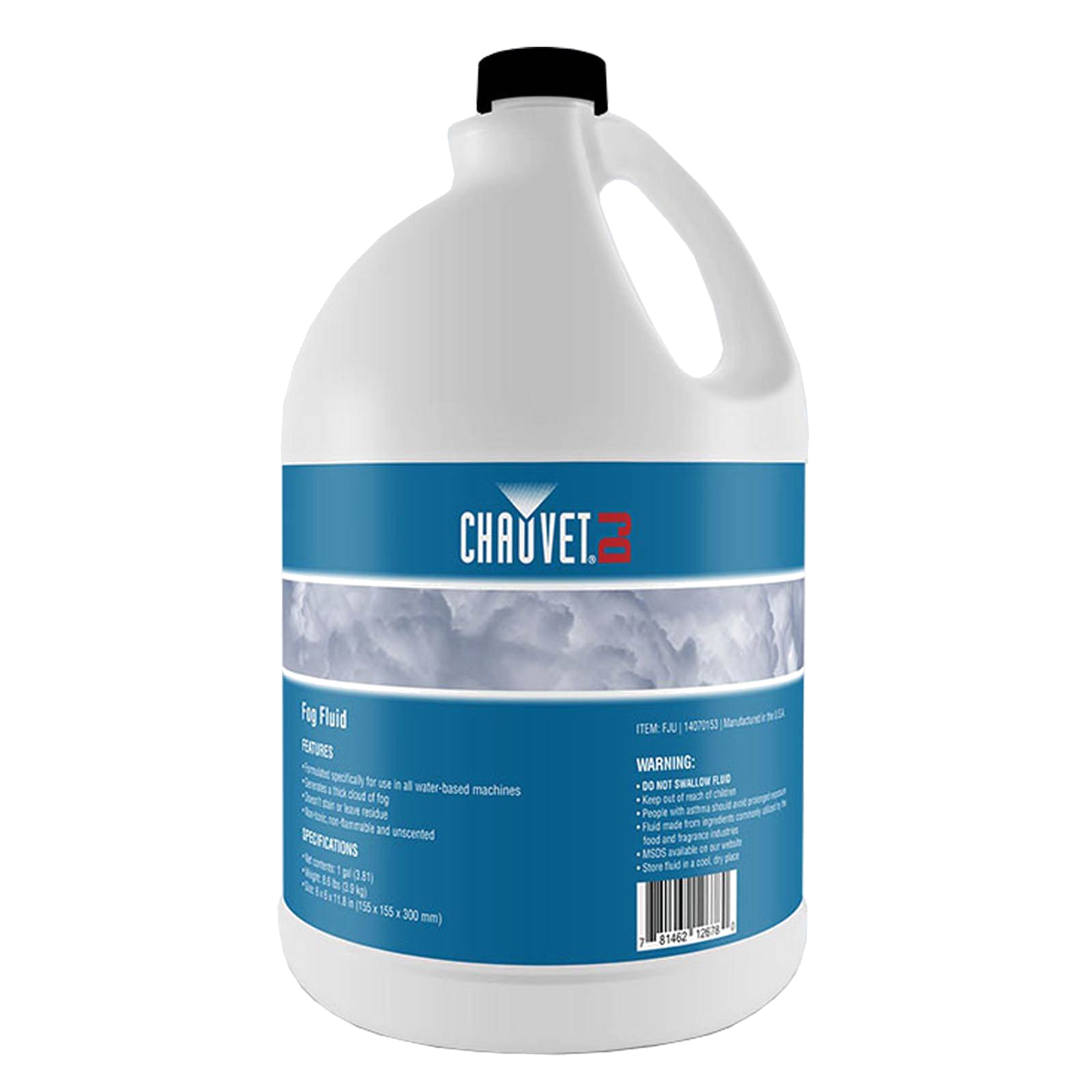 ADJ Water Based Fog Machine & CHAUVET DJ 1 Gallon Fog Machine Fluid, 4 Pack