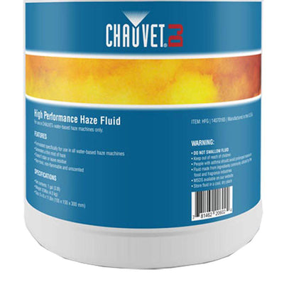 ADJ Water Based Fog Machine & CHAUVET DJ Hurricane 1 Gallon Haze Fluid, 4 Pack