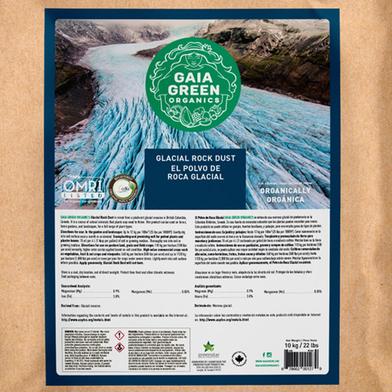 GAIA GREEN 10 KG Natural Rock Dust from Glacial Moraine for Improved Crop Yield