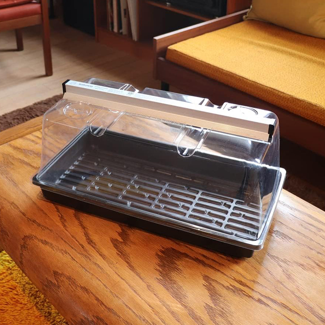SunBlaster T5HO Mini Greenhouse Kit w/NanoDome & Tray for Seed Starter(Open Box) - VMInnovations