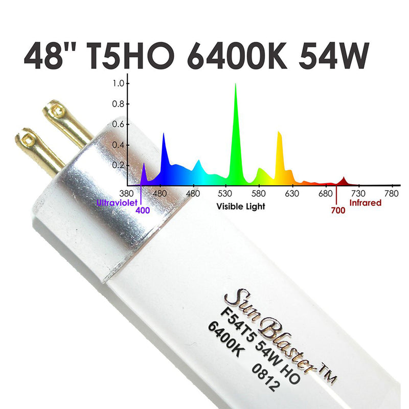 Sunblaster SL0900174 T5H0 54 Watt High Output Fluorescent Lighting Kit, Natural
