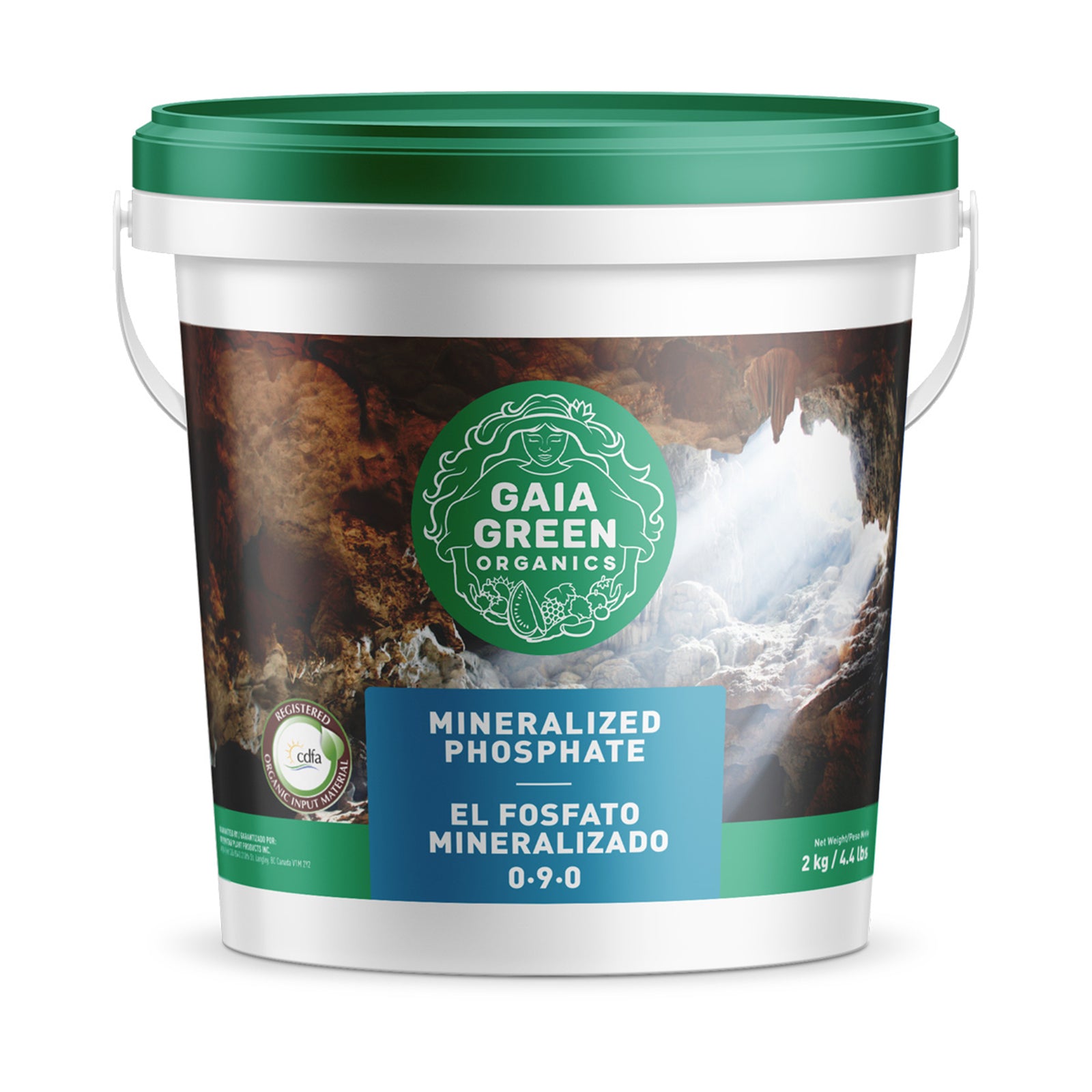 GAIA GREEN Organics Mineralized Phosphate Natural Mineral Soil Supplement, 2 kg - VMInnovations