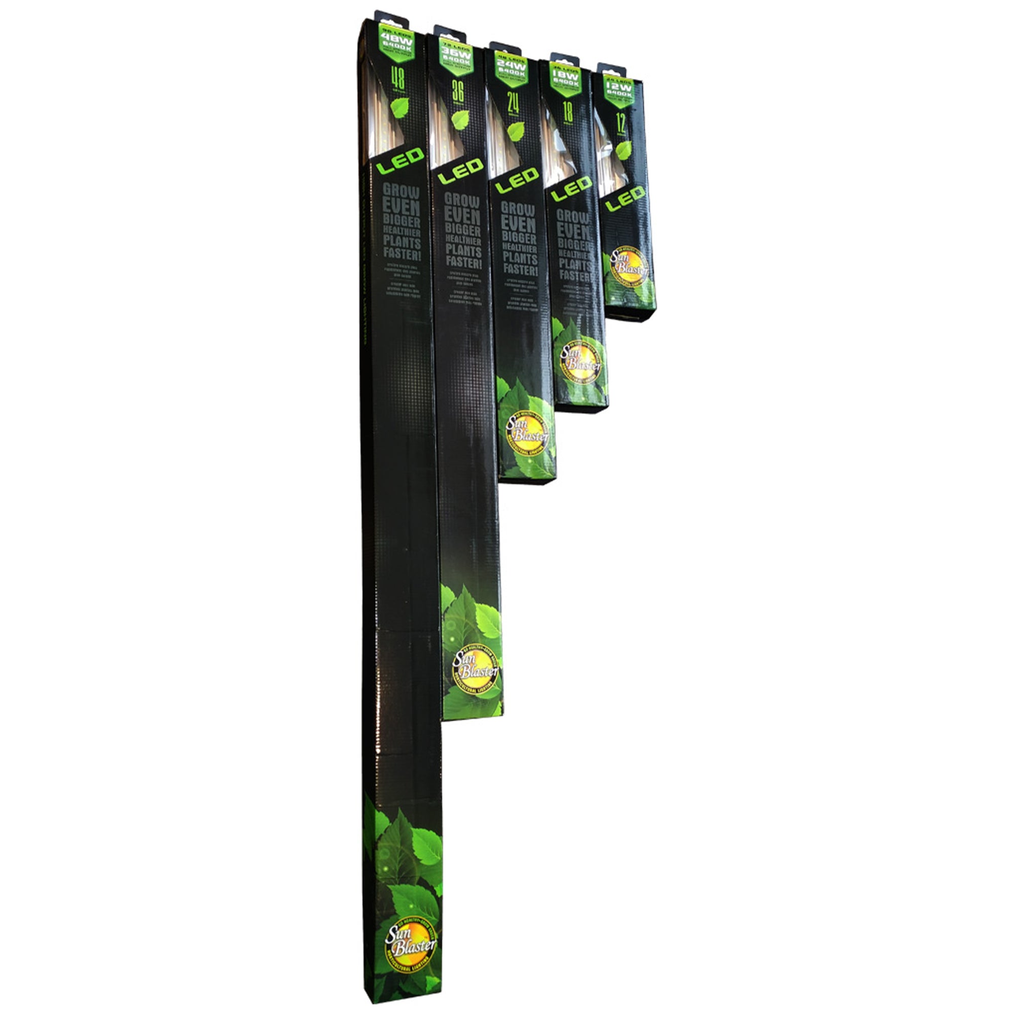 SunBlaster 18'' 6400K 18W Self Cooling High Output LED Strip Plant Grow Light - VMInnovations
