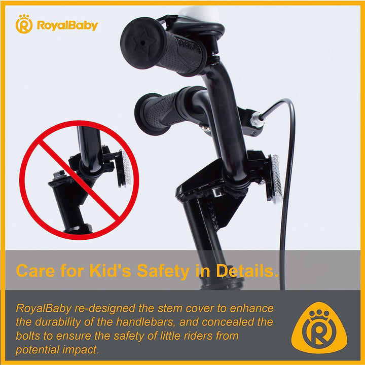 RoyalBaby 14" Kids Bicycle w/Training Wheels & Water Bottle, Orange (Open Box) - VMInnovations