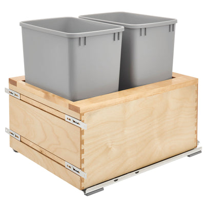 Rev-A-Shelf Pullout Trash Can for Kitchen Cabinet w/ Soft-close, 4VL-1832DM-1 - VMInnovations