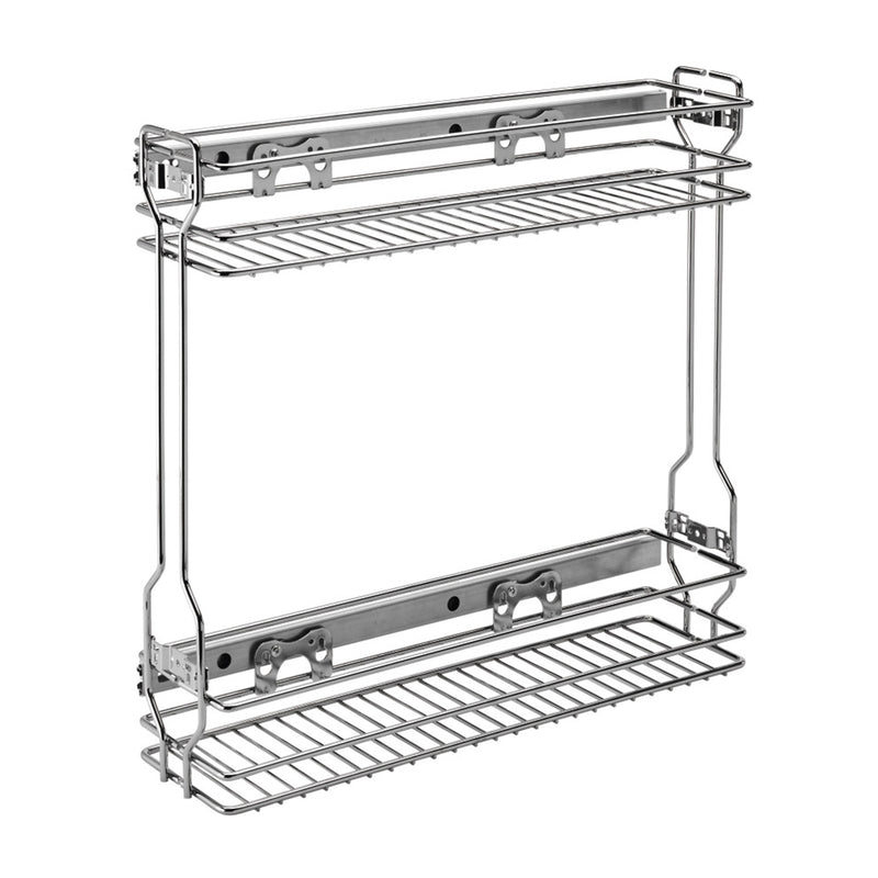 Rev-A-Shelf 18" Pull Out Side Mount 2-Tier Kitchen Cabinet Organizer, 548-06CR-1