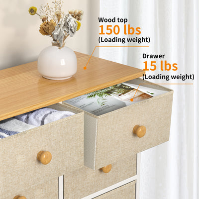 REAHOME 12 Drawer Steel Frame Bedroom Closet Organizer Dresser,Taupe(Used) - VMInnovations