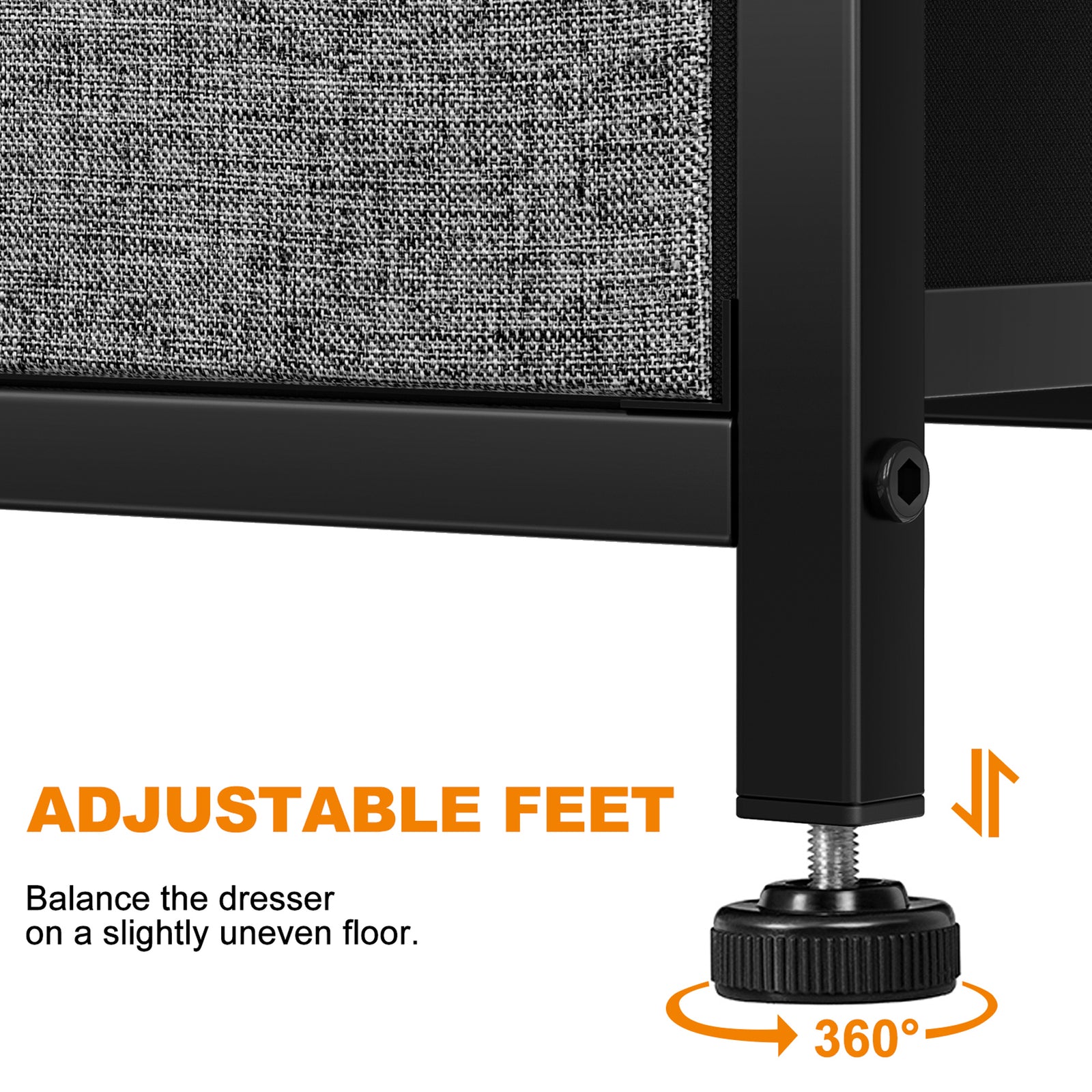 REAHOME 12 Drawer Steel Frame Storage Organizer Dresser, Light Grey (Open Box) - VMInnovations